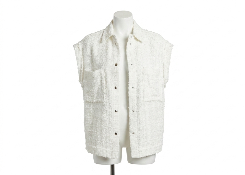 NEW IRO rua sleeveless jacket in white
